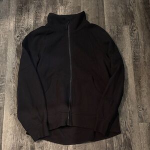 Lululemon Oversized Long Full Zip Scuba Sweatshirt - No Hood - Black - Size M/L